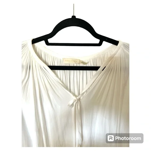 Ramy Brook V-neck Paris flowy peasant blouse size: XS - Picture 2 of 5